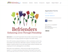 Tablet Screenshot of befriendersbozeman.org